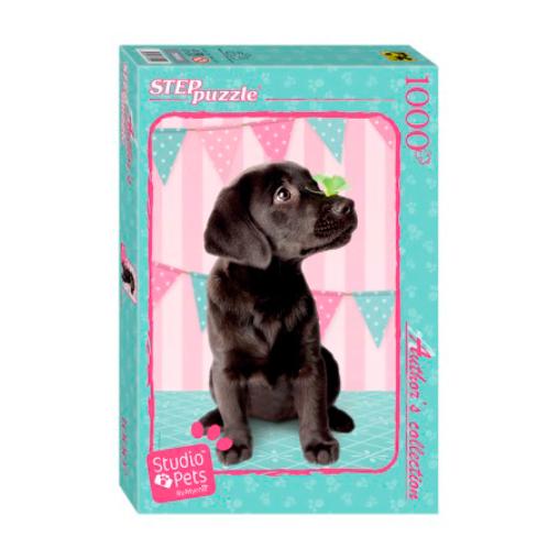 Puzzle Step Puzzle Cachorro Negro de 1000 Piezas