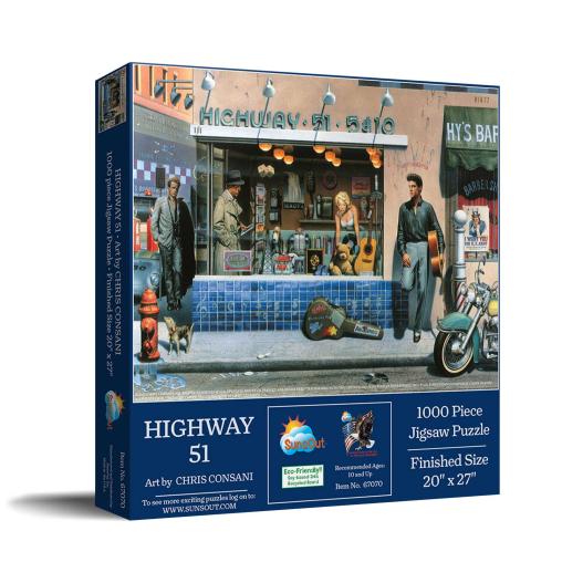 Puzzle SunsOut Highway 51 de 1000 Piezas