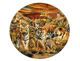 Puzzle SunsOut Circular Manada de Tigres XXL  500 Pzs