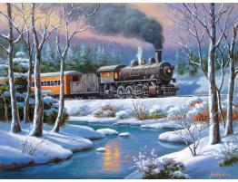 Puzzle SunsOut Expreso del Bosque de Invierno de 1000 Piezas