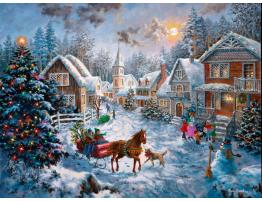 Puzzle SunsOut Feliz Navidad de 1000 Piezas