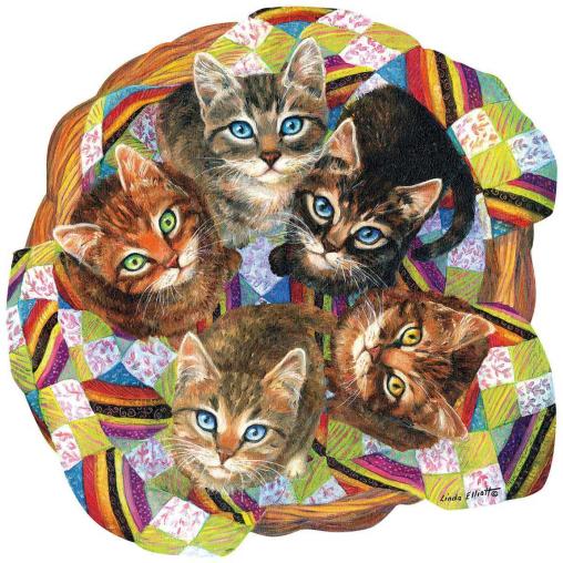 Puzzle SunsOut Gatitos en Cesta de 750 Piezas