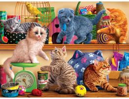 Puzzle SunsOut Gatitos de la Tienda de Mascotas de 1000 Pzs