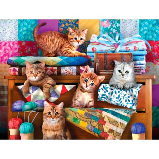 Puzzle SunsOut Gatitos Juguetones de 1000 Piezas