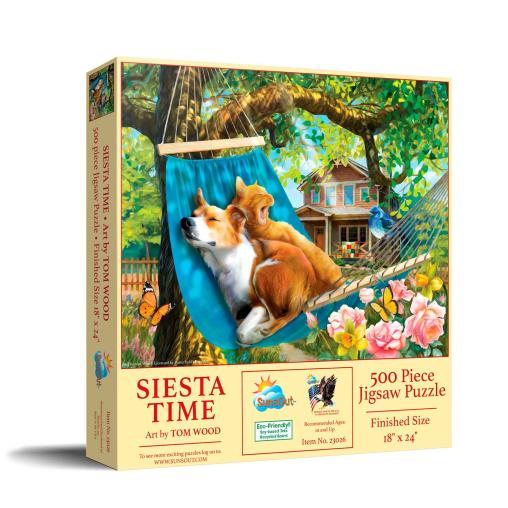 Puzzle SunsOut Hora de la Siesta XXL de 500 Piezas