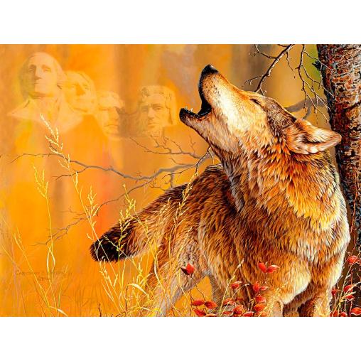 Puzzle SunsOut Lobo Rushmore XXL de 500 Piezas