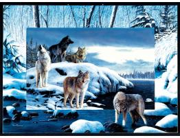 Puzzle SunsOut Lobos de Hielo de 1000 Piezas