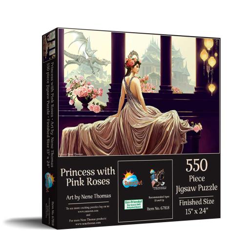 Puzzle SunsOut Panorama Princesa con Rosas XXL de 550 Pzs