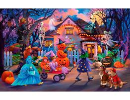 Puzzle SunsOut Truco o Trato de Halloween de 1000 XXL Piezas