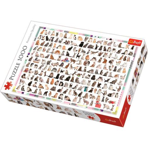 Puzzle Trefl 208 Gatos de 1000 Piezas