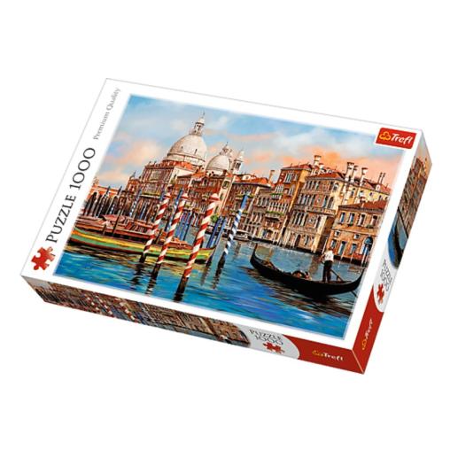 Puzzle Trefl Atardecer en el Canal de Venecia de 1000 Piezas