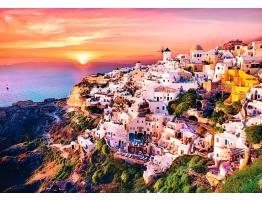 Puzzle Trefl Atardecer en Santorini de 1000 Piezas