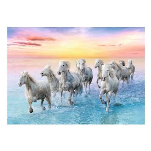 Puzzle Trefl Caballos Balncos al Galope de 500 Piezas