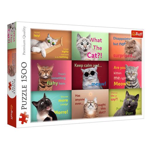 Puzzle Trefl Caras Divertidas De Gatos de 1500 Piezas