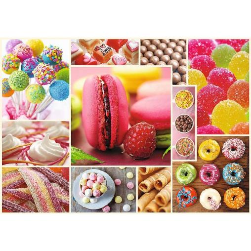 Puzzle Trefl Collage de Dulces de 1000 Piezas