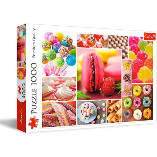 Puzzle Trefl Collage de Dulces de 1000 Piezas