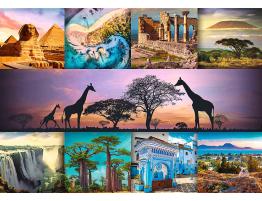 Puzzle Trefl Collage de África de 1000 Piezas