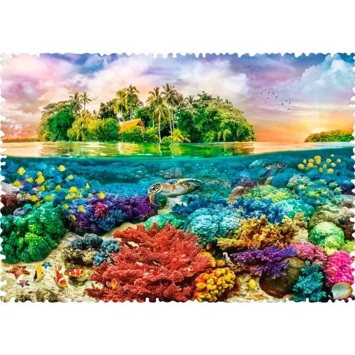 Puzzle Trefl Crazy Shapes Isla Tropical de 600 Pzs