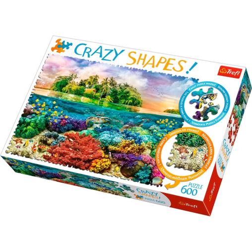 Puzzle Trefl Crazy Shapes Isla Tropical de 600 Pzs