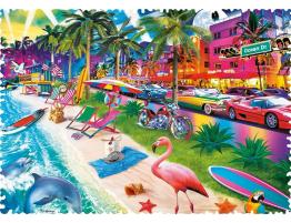 Puzzle Trefl Crazy Shapes Miami Beach de 600 Pzs