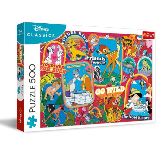 Puzzle Trefl Disney: A lo Largo de los Años de 500 Piezas