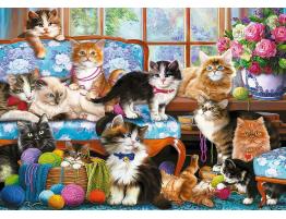 Puzzle Trefl Familia de Gatos de 500 Piezas