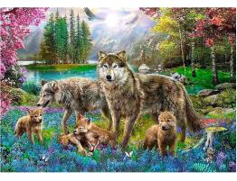 Puzzle Trefl Familia de Lobos de 1000 Piezas