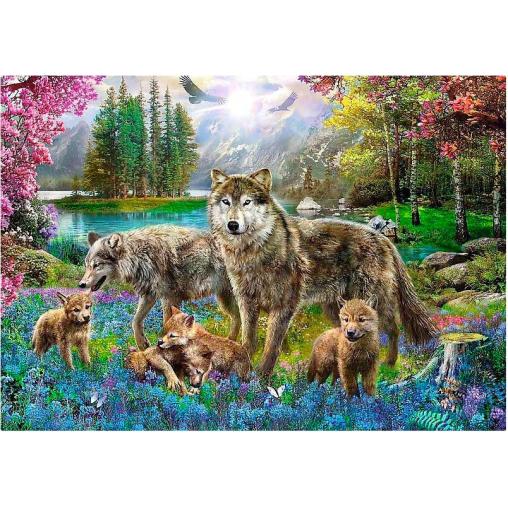 Puzzle Trefl Familia de Lobos de 1000 Piezas