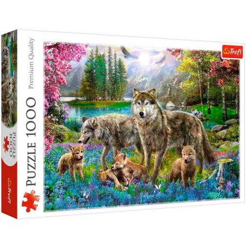 Puzzle Trefl Familia de Lobos de 1000 Piezas