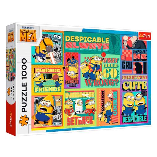 Puzzle Trefl Gru Y Minions 4 de 1000 Piezas