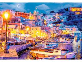 Puzzle Trefl Isla Procida de Noche, Italia de 1000 Piezas