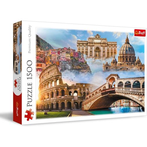 Puzzle Trefl Lugares Favoritos de Italia de 1500 Piezas