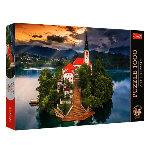 Puzzle Trefl Lago Bled, Eslovenia de 1000 Piezas