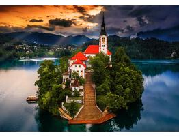 Puzzle Trefl Lago Bled, Eslovenia de 1000 Piezas