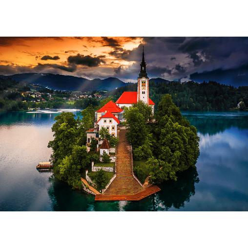 Puzzle Trefl Lago Bled, Eslovenia de 1000 Piezas