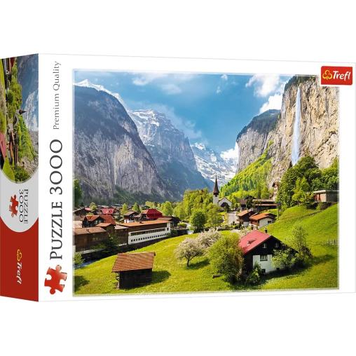 Puzzle Trefl Lauterbrunnen, Suiza de 3000 Pieza