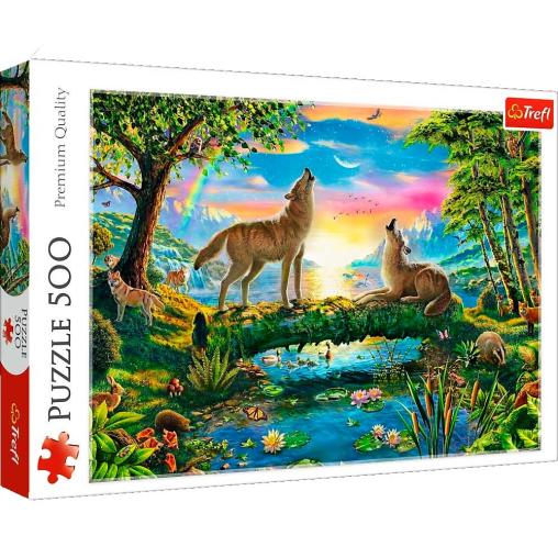 Puzzle Trefl Lobos en la Naturaleza de 500 Piezas