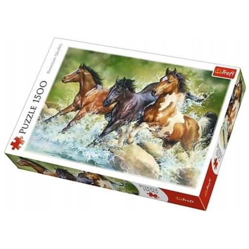 Puzzle Trefl Los Tres Caballos Salvajes de 1500 Piezas