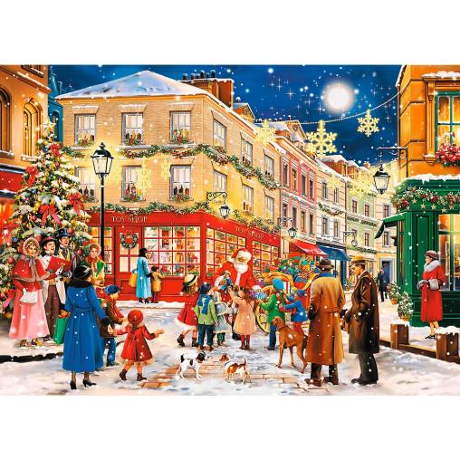 Puzzle Trefl Madera Calle en Navidad de 1000 Piezas