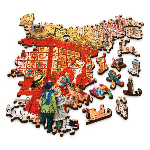 Puzzle Trefl Madera Calle en Navidad de 1000 Piezas