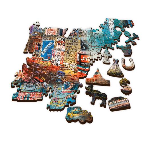 Puzzle Trefl Madera Collage de Nueva York de 1000 Piezas