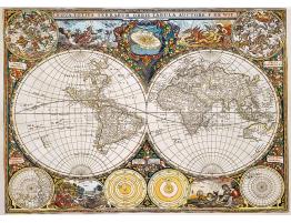 Puzzle Trefl Madera Mapa del Mundo Antiguo de 1000 Piezas