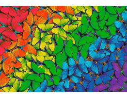 Puzzle Trefl Madera Mariposas Arcoíris de 500 Piezas