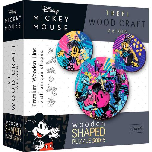 Puzzle Trefl Madera Mickey Mouse de 500 Pzs