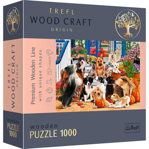 Puzzle Trefl Madera Perritos Amigos de 1000 Piezas