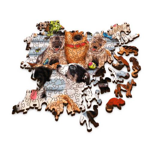 Puzzle Trefl Madera Perritos Amigos de 1000 Piezas