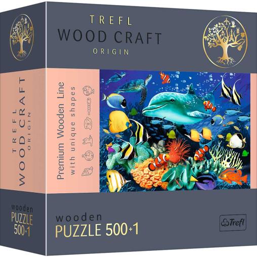 Puzzle Trefl Madera Vida Marina de 500 Piezas