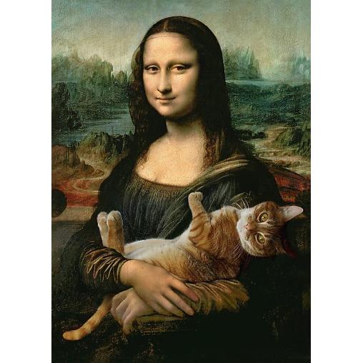 Puzzle Trefl El Gato de Mona Lisa de 500 Piezas