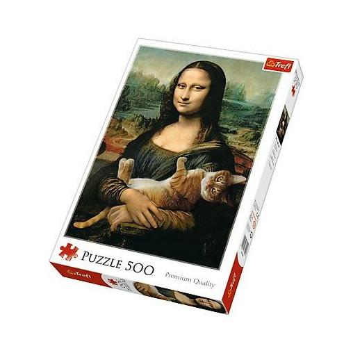 Puzzle Trefl El Gato de Mona Lisa de 500 Piezas