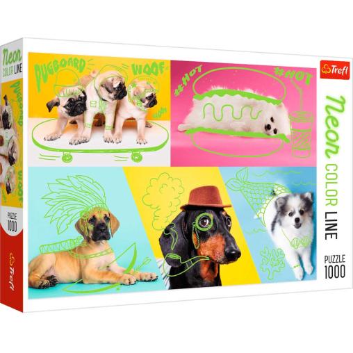 Puzzle Trefl Neón Más Que Perros de 1000 Piezas